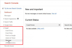 درج نقشه سایت در گوگل وب مستر
